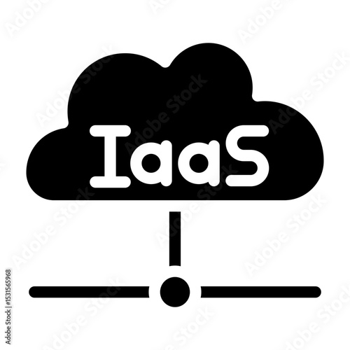 IaaS Vector Glyph Icon Design