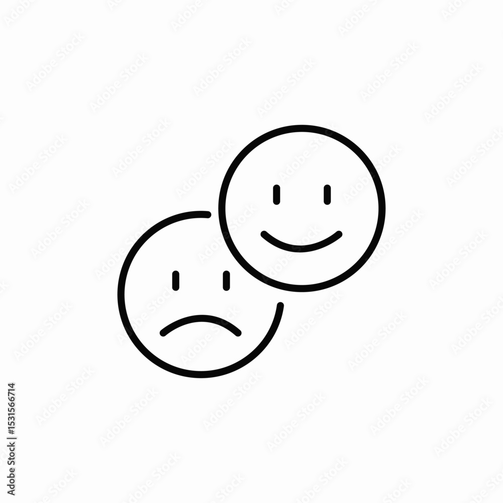 Fototapeta premium mood variety icon sign vector