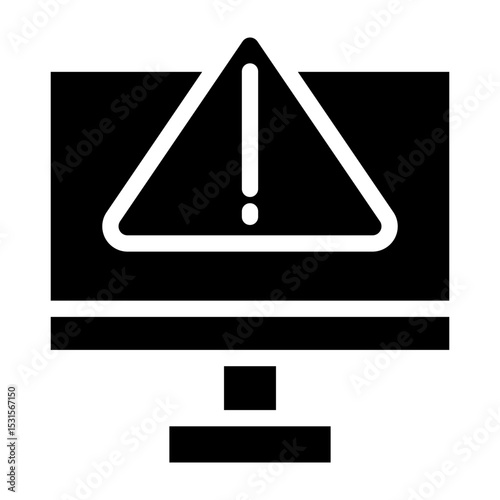 Error Vector Glyph Icon Design