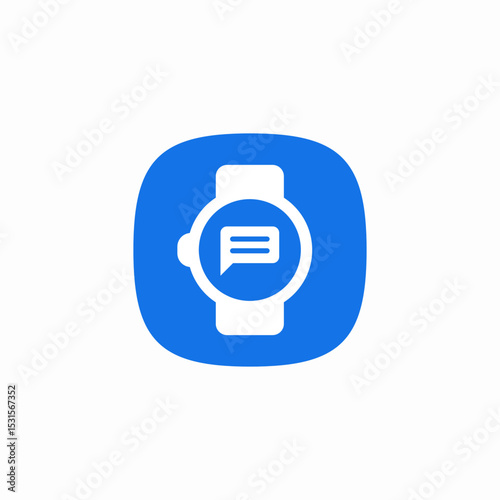 smartwatch messages icon sign vector