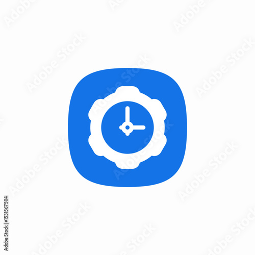 time management icon sign vector