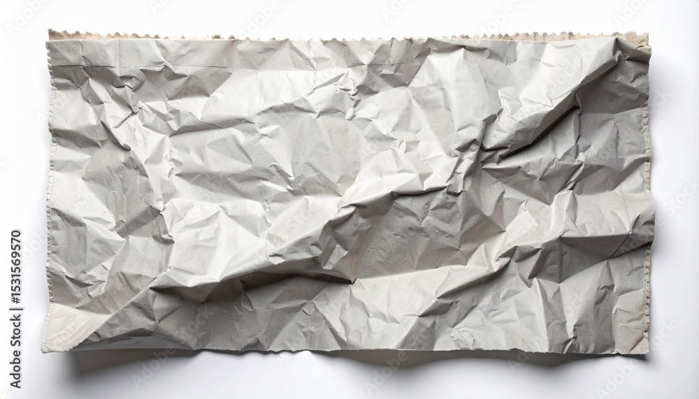 Obraz premium Torn Edge Newspaper Sheet on White Background