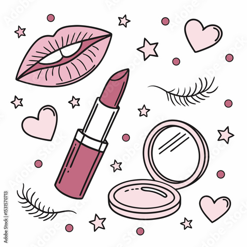 lipstick and lips