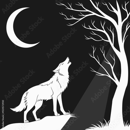 wolf in the night