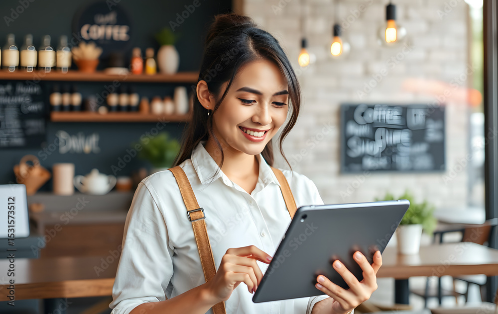 Fototapeta premium Cafe Business Management Tips for Maximizing Revenue and Efficiency