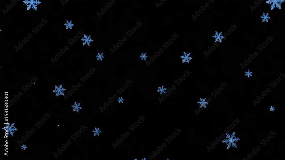 Flocons de neige qui tombent – vidéo footage pour design

