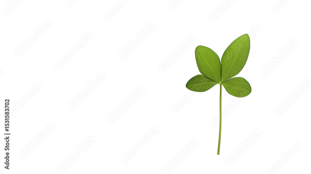 Green clover leaf isolated on white background Green clover leaf isolated on white background