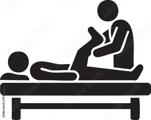 Physical Therapy Illustration Vector Design
