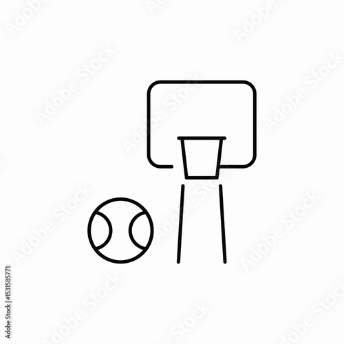basketball game icon sign vector