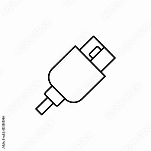 cable charger icon sign vector