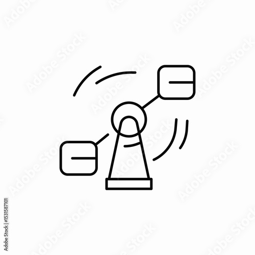 fun park icon sign vector