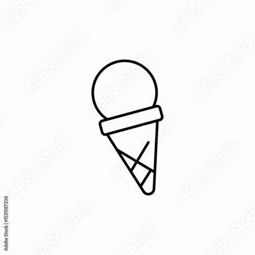 ice cream snack icon sign vector