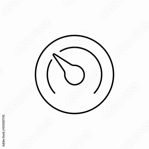 pressure meter icon sign vector