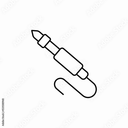 wire tool icon sign vector