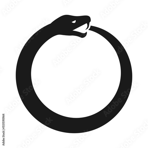 Ouroboros Snake Eating Tail Mythology Icon