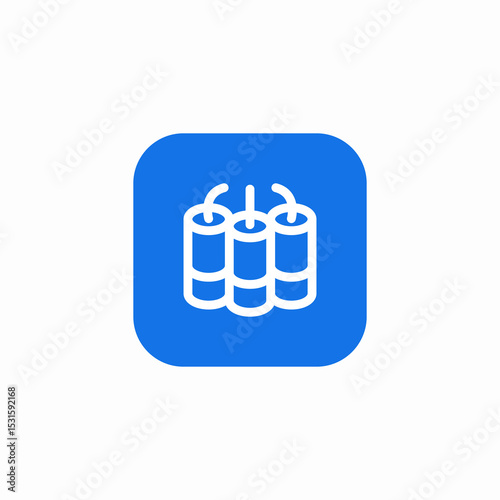 dynamite sticks icon sign vector