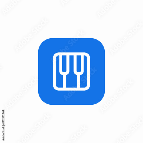 keyboard tiles icon sign vector