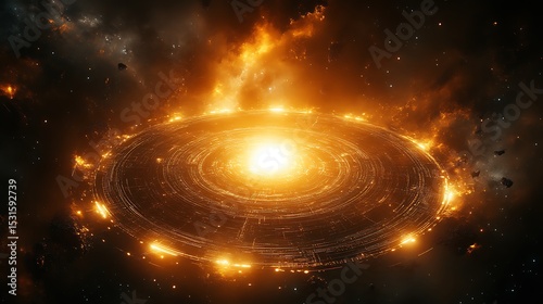 Cosmic ring of fire