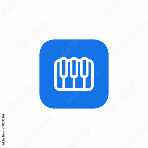 piano tiles icon sign vector