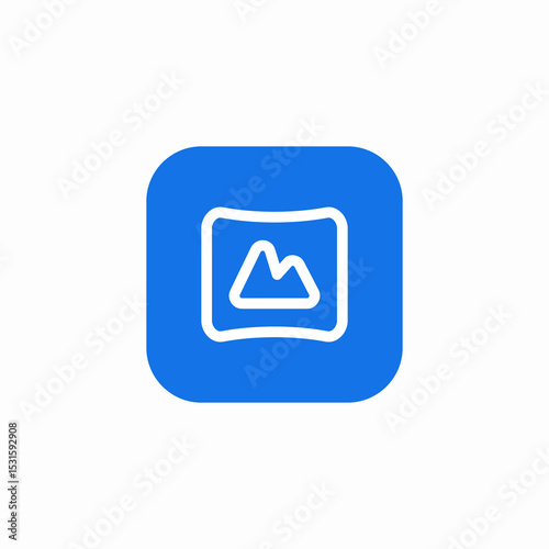 panoramic view icon sign vector