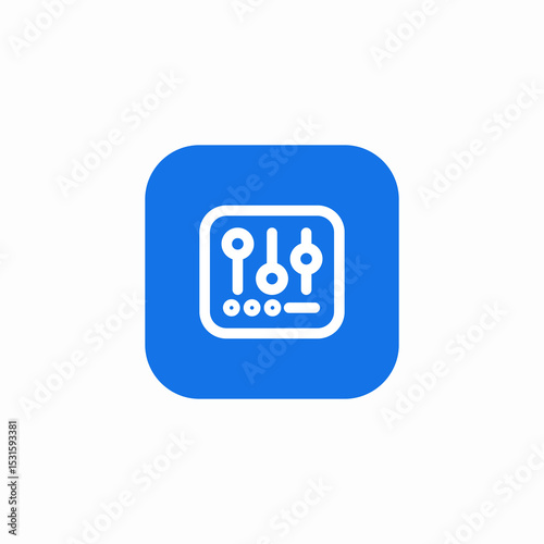 settings mix icon sign vector
