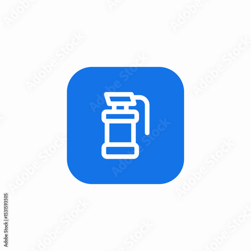 smoke granade icon sign vector