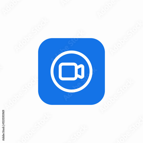 video record icon sign vector
