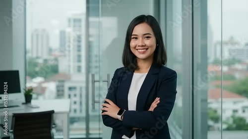 Business woman in office setting