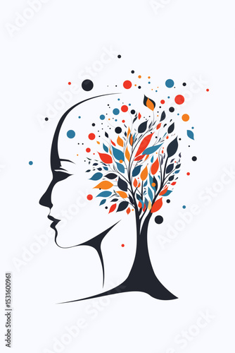 Self-Confidence, Road, Sun, Growth, Tree, Thoughts, Communication, Success, Person, Man, Job, Business, Personality, Woman, Girl, brain, wave, Mind, Artwork, Vector