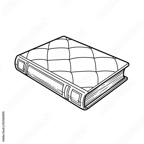 luxurious leather book with a textured cover in a classic style 