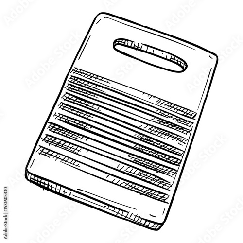 Washboard handdrawn illustration⁠
