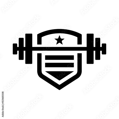 Fitness Logo Design Template-Muscle Logo-Design For Gym and Fitness-Vector