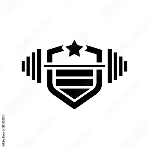 Fitness Logo Design Template-Muscle Logo-Design For Gym and Fitness-Vector