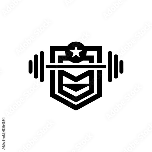 Fitness Logo Design Template-Muscle Logo-Design For Gym and Fitness-Vector