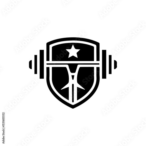 Fitness Logo Design Template-Muscle Logo-Design For Gym and Fitness-Vector