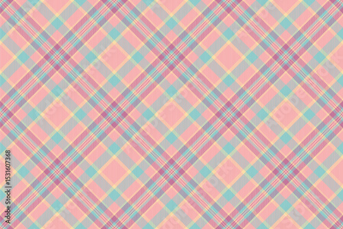 Layout check vector tartan, american fabric background pattern. Hobby seamless textile plaid texture in light and red colors.