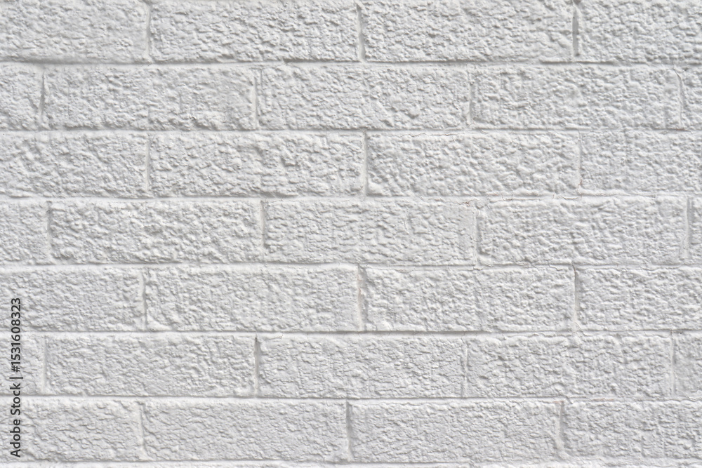 Fototapeta premium White brick wall. Vintage bricks and outdoor wall. Construction industry and cement with bricks. Background for presentation. Bricks backdrop.