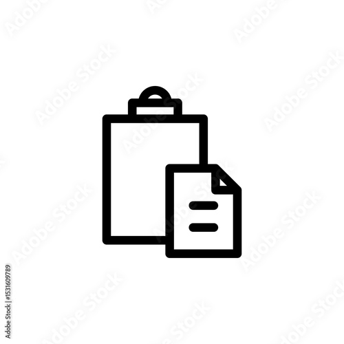 paste, duplicate button icon vector