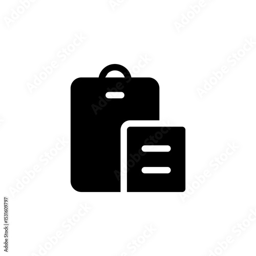 paste, duplicate button icon vector