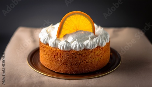 orange crush poke cake showing moist and fluffy texture with whipped cream and orange slice