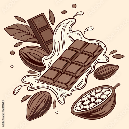 chocolate and coffee beans