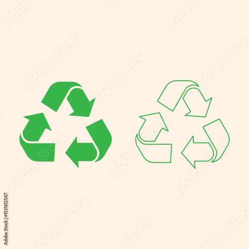 Recycle Icon Vector Design.