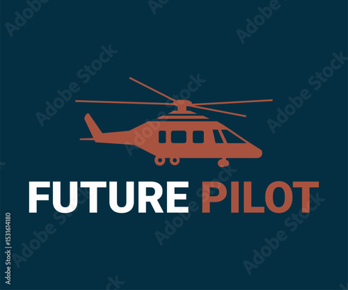 Future pilot, awesome helicopter lover t shirt design