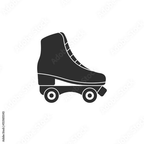 Roller Skate Icon Vector Design.