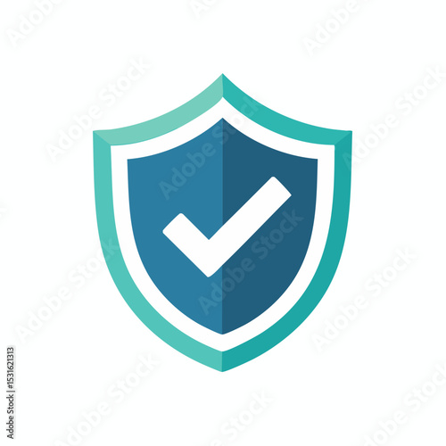 A blue shield with a white checkmark, indicating security or approval.