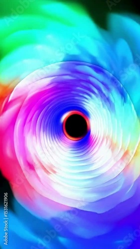 Un espiral de colores alucinógenos