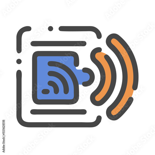 RFID Antenna Symbol Icon