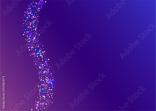 Carnival Glitter. Hologram Background. Happy Pattern. Blue Light Sparkle. Modern Ribbon. Disco Colourful Cristals. Rainbow Burst. Digital Design. Pink Carnival Glitter
