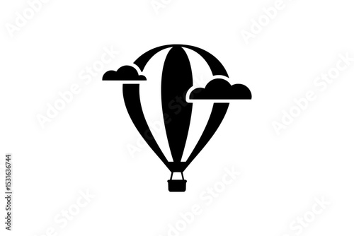 hot air balloon icon Generative AI