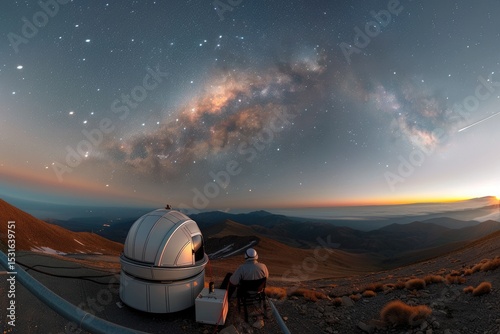Cosmic exploration, stargazing wonder: celestial observation, astronomical event, telescope view, planetary study, cosmic curiosity, universe marvel, space discovery, night sky, cosmic science. photo
